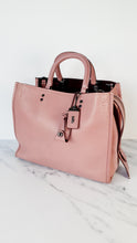Load image into Gallery viewer, Coach 1941 Rogue 31 in Dusty Rose Pink Mixed Leather with Burgundy Suede - Satchel Handbag 23755