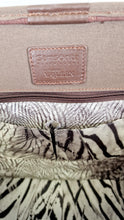 Load image into Gallery viewer, Alexander McQueen x Samsonite Travel Bag Carry-on Luggage with Croc Embossed Brown Leather and Shoulder Strap