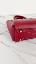 Load image into Gallery viewer, Coach 1941 Troupe Tote 16 in Deep Red Smooth Leather - Crossbody Mini Bag Handbag - Coach 79401