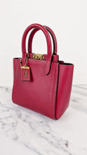 Load image into Gallery viewer, Coach 1941 Troupe Tote 16 in Deep Red Smooth Leather - Crossbody Mini Bag Handbag - Coach 79401