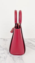 Load image into Gallery viewer, Coach 1941 Troupe Tote 16 in Deep Red Smooth Leather - Crossbody Mini Bag Handbag - Coach 79401