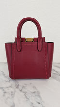 Load image into Gallery viewer, Coach 1941 Troupe Tote 16 in Deep Red Smooth Leather - Crossbody Mini Bag Handbag - Coach 79401