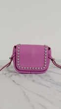 Load image into Gallery viewer, Coach Rivets Dakotah 15 Crossbody Bag in Puce Purple Pink Smooth Leather - Coach 35751