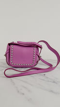Load image into Gallery viewer, Coach Rivets Dakotah 15 Crossbody Bag in Puce Purple Pink Smooth Leather - Coach 35751