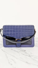 Load image into Gallery viewer, Coach Tabby Sample Bag with Ruched Pleating in Cadet Blue and Black Leather - Handbag