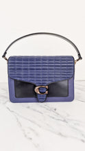 Load image into Gallery viewer, Coach Tabby Sample Bag with Ruched Pleating in Cadet Blue and Black Leather - Handbag
