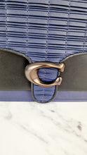 Load image into Gallery viewer, Coach Tabby Sample Bag with Ruched Pleating in Cadet Blue and Black Leather - Handbag