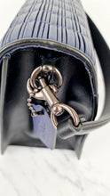 Load image into Gallery viewer, Coach Tabby Sample Bag with Ruched Pleating in Cadet Blue and Black Leather - Handbag