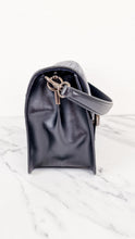 Load image into Gallery viewer, Coach Tabby Sample Bag with Ruched Pleating in Cadet Blue and Black Leather - Handbag