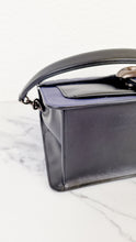 Load image into Gallery viewer, Coach Tabby Sample Bag with Ruched Pleating in Cadet Blue and Black Leather - Handbag