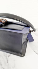 Load image into Gallery viewer, Coach Tabby Sample Bag with Ruched Pleating in Cadet Blue and Black Leather - Handbag