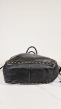 Load image into Gallery viewer, Coach Tatum Tall Tote in Black Pebble Leather with Whiplash Detail & Feather Charm - Large Black Shoulder Bag - Coach 33916