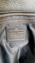 Load image into Gallery viewer, Coach Tatum Tall Tote in Black Pebble Leather with Whiplash Detail & Feather Charm - Large Black Shoulder Bag - Coach 33916
