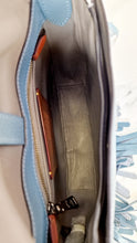 Load image into Gallery viewer, Coach 1941 Saddle 23 with Fringe in Blue Pebbled Leather - Crossbody Flap Bag - Coach 29240