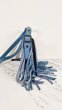 Load image into Gallery viewer, Coach 1941 Saddle 23 with Fringe in Blue Pebbled Leather - Crossbody Flap Bag - Coach 29240