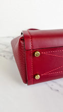 Load image into Gallery viewer, Coach 1941 Troupe Tote in Deep Red Glovetanned Smooth Leather & Buffalo-Embossed Leather - Handbag Crossbody Bag - Coach 79468