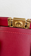 Load image into Gallery viewer, Coach 1941 Troupe Tote in Deep Red Glovetanned Smooth Leather & Buffalo-Embossed Leather - Handbag Crossbody Bag - Coach 79468
