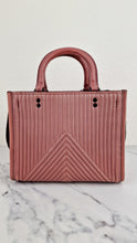 Load image into Gallery viewer, Coach 1941 Rogue 25 in Dusty Rose Pink Quilted Studded Chevron Smooth Nappa Leather - Shoulder Bag Handbag - Coach 22797