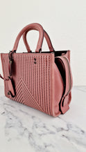 Load image into Gallery viewer, Coach 1941 Rogue 25 in Dusty Rose Pink Quilted Studded Chevron Smooth Nappa Leather - Shoulder Bag Handbag - Coach 22797