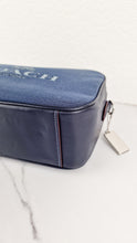 Load image into Gallery viewer, Coach Jes Crossbody Camera Bag in Denim & Navy Blue Leather - Coach 6519