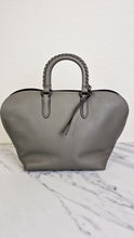Load image into Gallery viewer, Coach 1941 Dakotah Satchel in Grey Smooth Leather With Whipstitch Handle - Handbag Crossbody Bag - Coach 59983