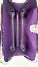 Load image into Gallery viewer, Alexander McQueen Stingray Leather Skull Box Clutch with Crystals and Purple Nappa Leather Lining - 236715 000926