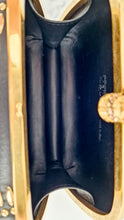 Load image into Gallery viewer, Alexander McQueen Skull Box Clutch in Black Nappa Leather With Gold Studs - 236715 000926