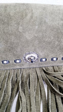 Load image into Gallery viewer, Coach 1941 Dinky With Fringe in Fern Green Cervo Suede & Antique Nickel Hardware - Crossbody Bag Shoulder Bag - Coach 86821