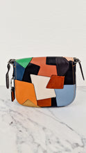 Load image into Gallery viewer, Coach 1941 Saddle 23 Bag in Black with Patchwork Orange Blue Green - Crossbody Shoulder Bag Coach 38482
