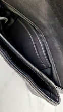 Load image into Gallery viewer, Coach Chevron Wallet Quilted Leather Crossbody Bag Black Metallic - Coach F38681