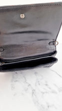 Load image into Gallery viewer, Coach Chevron Wallet Quilted Leather Crossbody Bag Black Metallic - Coach F38681