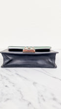 Load image into Gallery viewer, Prada Elektra Crossbody Bag in Black City Calfskin & Saffiano Leather with Green Racing Logo Prada 1BD121 Nero Verde