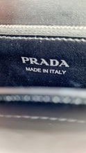 Load image into Gallery viewer, Prada Elektra Crossbody Bag in Black City Calfskin & Saffiano Leather with Green Racing Logo Prada 1BD121 Nero Verde