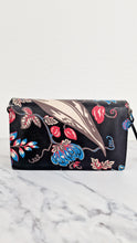 Load image into Gallery viewer, Prada Sound Bag with Floral Print - Black Saffiano Leather with Blue & Red Flowers - Handbag Shoulder Bag Prada BN924K