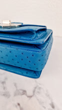 Load image into Gallery viewer, Prada Bag in Voyage Blue Ostrich Leather With Turnlock - RARE Handbag - Prada BN2708