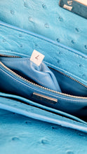 Load image into Gallery viewer, Prada Bag in Voyage Blue Ostrich Leather With Turnlock - RARE Handbag - Prada BN2708