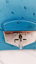 Load image into Gallery viewer, Prada Bag in Voyage Blue Ostrich Leather With Turnlock - RARE Handbag - Prada BN2708