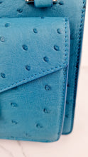 Load image into Gallery viewer, Prada Bag in Voyage Blue Ostrich Leather With Turnlock - RARE Handbag - Prada BN2708