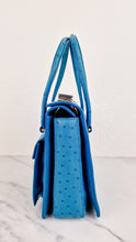 Load image into Gallery viewer, Prada Bag in Voyage Blue Ostrich Leather With Turnlock - RARE Handbag - Prada BN2708