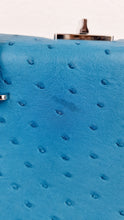 Load image into Gallery viewer, Prada Bag in Voyage Blue Ostrich Leather With Turnlock - RARE Handbag - Prada BN2708