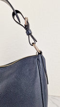 Load image into Gallery viewer, Coach Sutton Hobo Bag in Navy Blue Pebble Leather - Shoulder Bag - Coach 35593