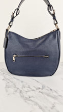 Load image into Gallery viewer, Coach Sutton Hobo Bag in Navy Blue Pebble Leather - Shoulder Bag - Coach 35593