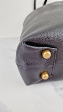 Load image into Gallery viewer, Coach Plaza Tote Bag in Black Pebble Leather with Brass Hardware & Coach C Charm - Coach 88341