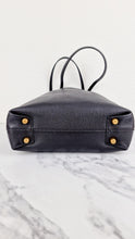 Load image into Gallery viewer, Coach Plaza Tote Bag in Black Pebble Leather with Brass Hardware & Coach C Charm - Coach 88341