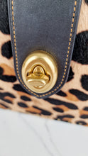 Load image into Gallery viewer, Coach Page 27 With Leopard Print Calfhair & Border Rivets - 1941 Bag Smooth Black Leather - Coach 32870