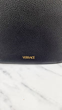 Load image into Gallery viewer, Versace La Medusa Hobo Bag in Black Calf Leather With Gold Chunky Chain & Medusa Head Curved