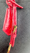 Load image into Gallery viewer, RARE Prada Double Medium Saffiano Cuir Black & Red Crocodile - Handbag Prada 1BG887