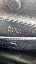 Load image into Gallery viewer, RARE Prada Double Medium Saffiano Cuir Black & Red Crocodile - Handbag Prada 1BG887