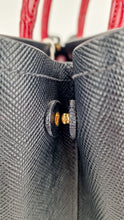 Load image into Gallery viewer, RARE Prada Double Medium Saffiano Cuir Black & Red Crocodile - Handbag Prada 1BG887