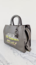 Load image into Gallery viewer, Coach Rogue 36 in Grey Glovetanned Leather with Car Embellishment - Shoulder Bag Handbag - Coach 58150
